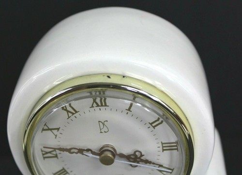 PS Paul Sebastian Porcelain Limited Edition Roses Gold Trim Mantel Clock 1998 - Picture 9 of 12