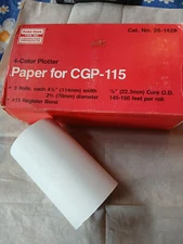 Tandy Radio Shack TRS-80 for 4-Color CGP-115 Printer Plotter Paper 3 Rolls