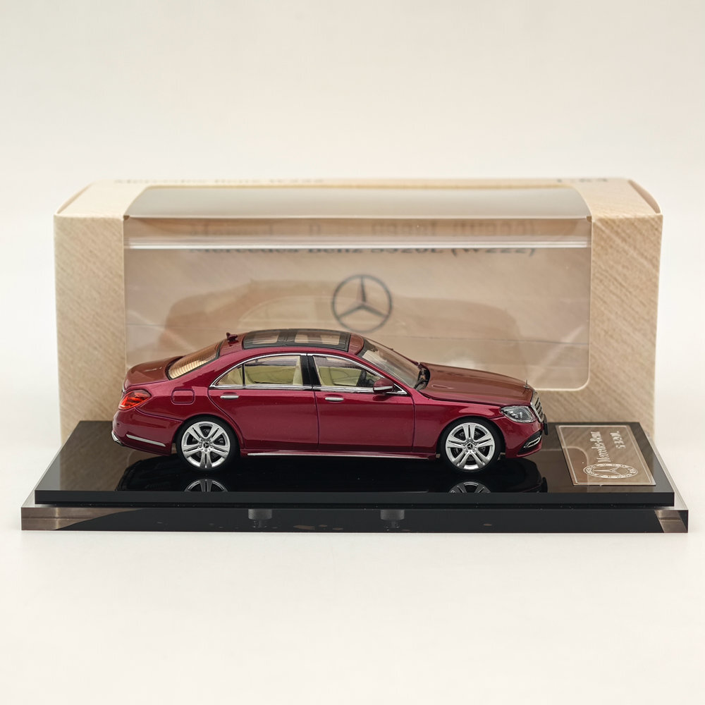 1/64 Mercedes-Benz S320L W222 Red Diecast Metal Model Car  
