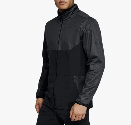 Mens Under Armour UA Unstoppable Gore Windstopper Black Reflective Jacket