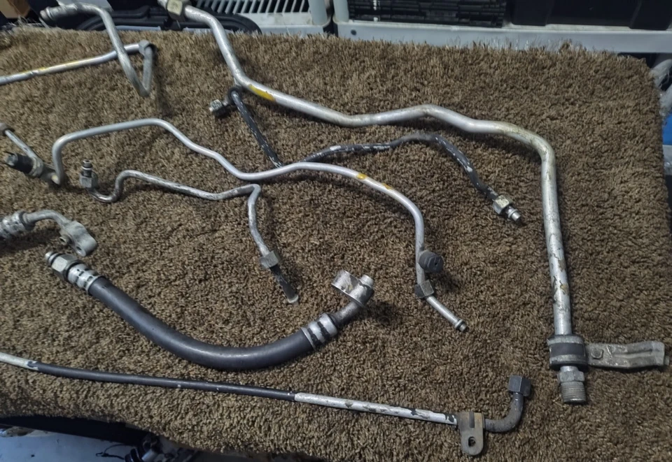 88-91 CRX Honda Civic A/C Refrigerante Líneas Compete Set Usado (7) OEM Foto 3 de 4