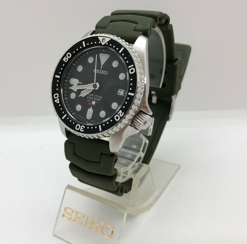 [w836] SEIKO 8F35-00A0 DIVER 200m Perpetual calendar Quartz New battery VG  | eBay