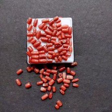 Italian Red Coral Beads Gemstone Vintage Natural Coral Loose Beads 50Crt One Lot