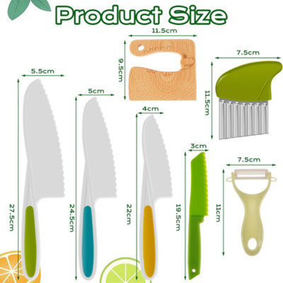 New Kids Cooking Cutter Set Kids Toddler Wooden Cutter Cooking Plastic Fruit Cut