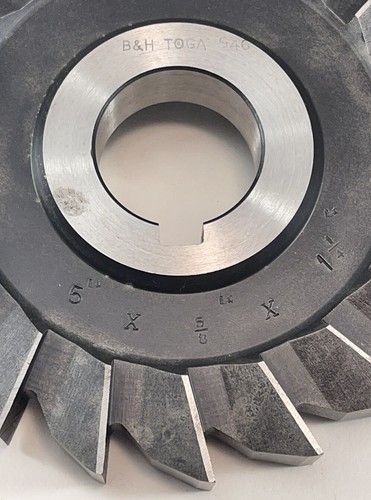 Horizontal milling cutter 5" x 5/8" x 1-1/4" bore Side & Face Cutter SC5 D5 - Picture 2 of 4