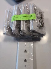 (12) Vericom 4P4C Dual Telephone RJ-11/RJ-14 Single Gang Wall Plate White