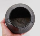 Antique San Ildefonso Blackware Historic Geometric Designs Unsigned 5.5" W — photo 5