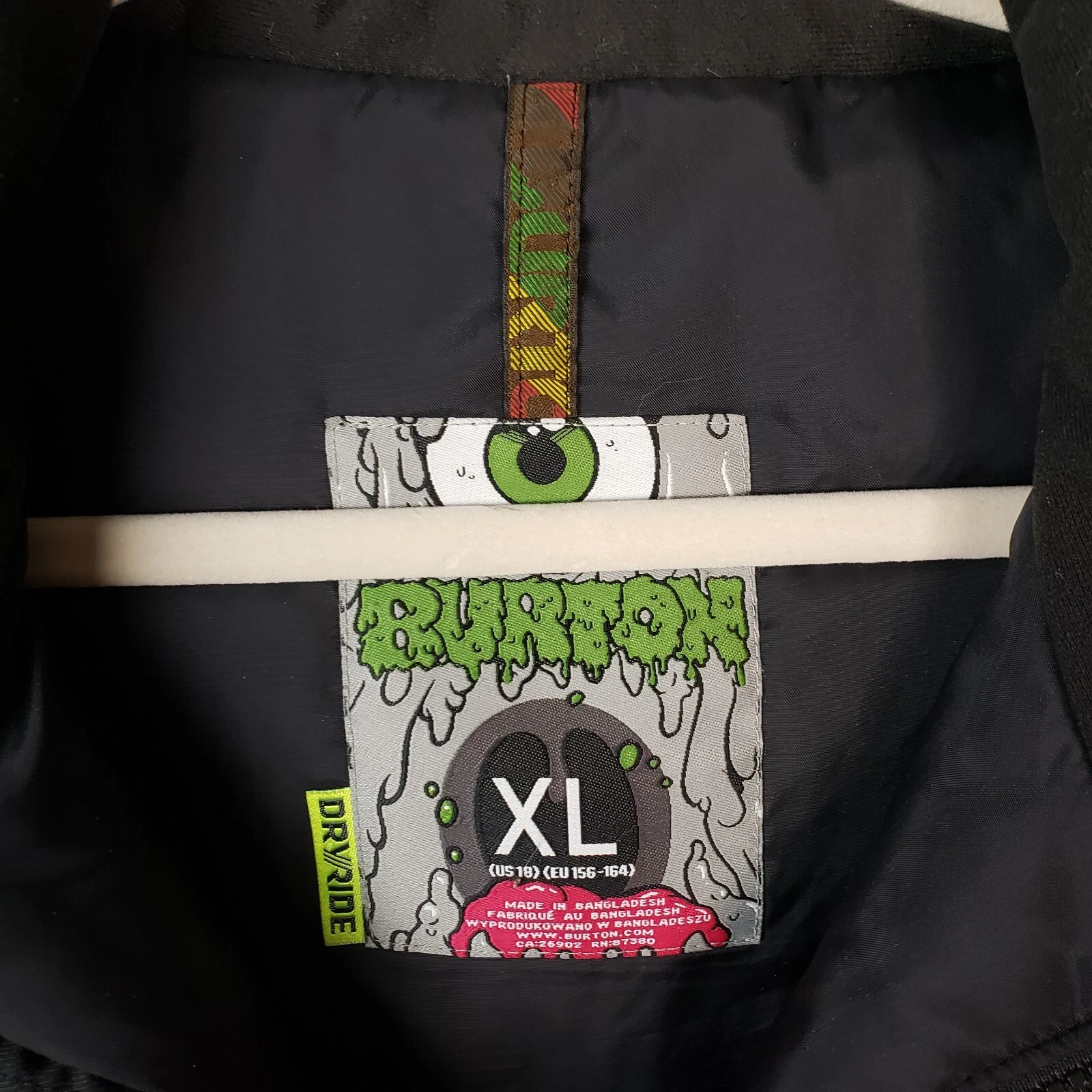 burton dryride colorblock skicore streetwear jacket