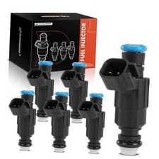 Set of 6 Fuel Injectors Compatible with Jaguar S-Type 2000-2008 Lincoln LS