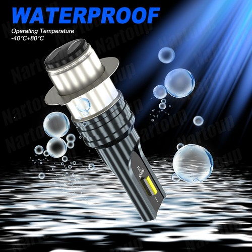 FOR Yamaha Grizzly 350 2007-2019 H6 Blue LED Hyper Headlight Bulbs Lights Kit - Foto 2 di 10