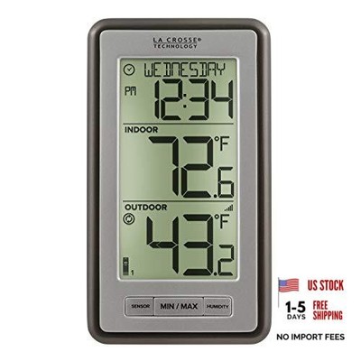 WS-9160UV3 Digital Indoor Outdoor Wireless - Multi-Format Thermometer Titanium
