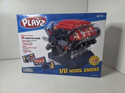 Playz V8 Combustion Engine Model Building Stem Toy Kit