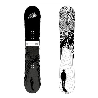 F2 Black Deck Men Snowboard - Black/White