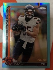 2025 TOPPS CHROME TEAL REFRACTOR /299 COLE KMET BEARS