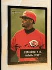 2003 Bowman Heritage Ken Griffey Jr Black Border Parallel Card #30 signature