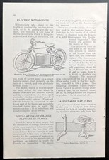 1911 Electra 3 speed electric motorcycle introduction graphic pictorial