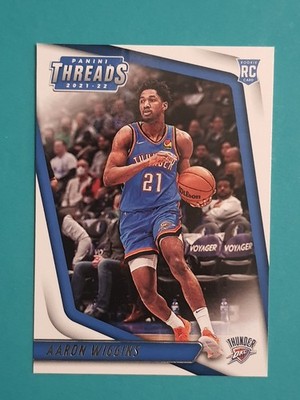 2021-22 Panini Chronicles Threads Aaron Wiggins Rookie Oklahoma City Thunder