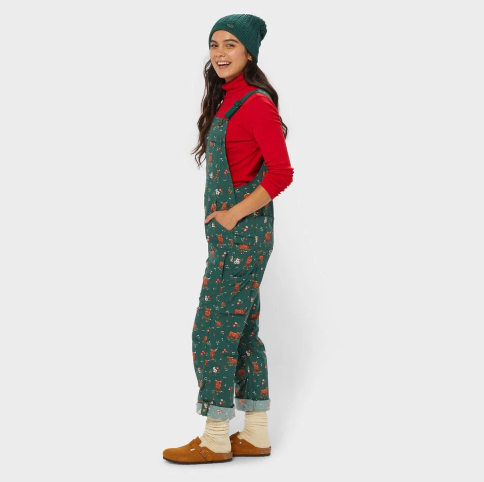 Macacão Feminino Hot DuluthTrading Herança Jardinagem Bib - Verde Península Alta - Imagem 4 de 4