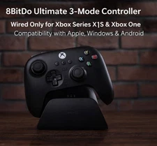 8BitDo Ultimate 3-Mode Controller Xbox Wired Hall Effect Back Buttons