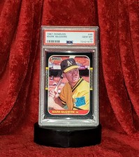 Mark Mcgwire 1987 Donruss 46 As Rated Rookie Psa 10 Gem Mint