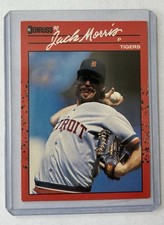 1990 Donruss - Jack Morris #639 Black Line Through J