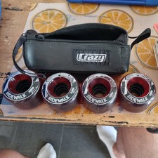 crazy sidewalk red 63mm roller derby skate 4x wheels