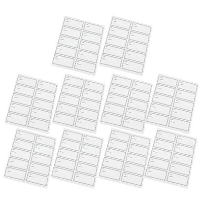 50 Sheets Wasserfeste Flaschenetiketten Zur Aufbewahrung Von Lebensmitteln