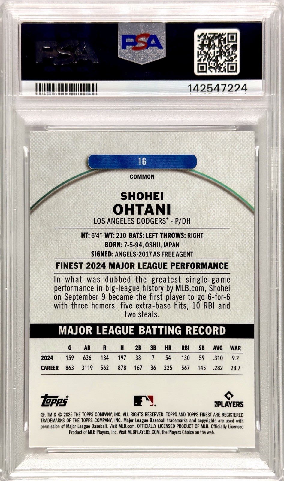 Dodgers Six Pack Slab Ohtani PSA 10 Hyeseong Kim Auto /99 Betts /325 view 3