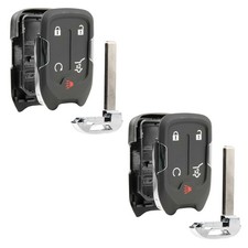 2 Remote Key Shell Case Pad Replacement No Electronics For Chevrolet 5b (HYQ1AA)