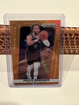 2024-25 Panini Prizm Deca Jalen Brunson #257 Orange Prizm All-Star Knicks /49
