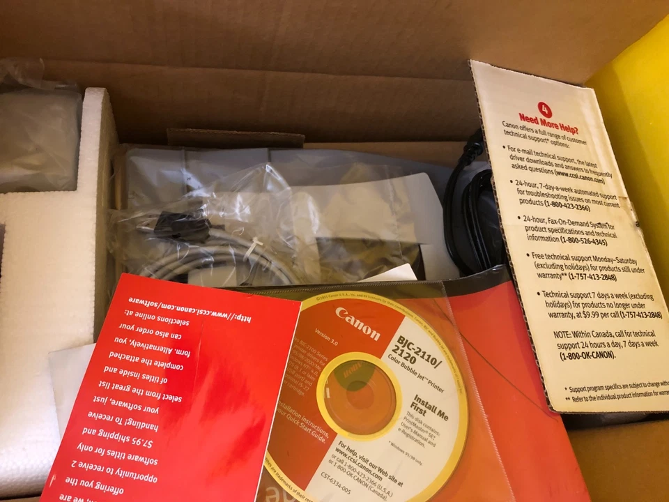 New In Box 2001 Canon BJC-2110 Color Bubble Jet Printer Printmaster - Image 4 of 4