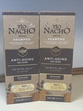 2 Pack TIO NACHO Shampoo Anti Ca da Anti Edad Con Jalea Real 415 ml