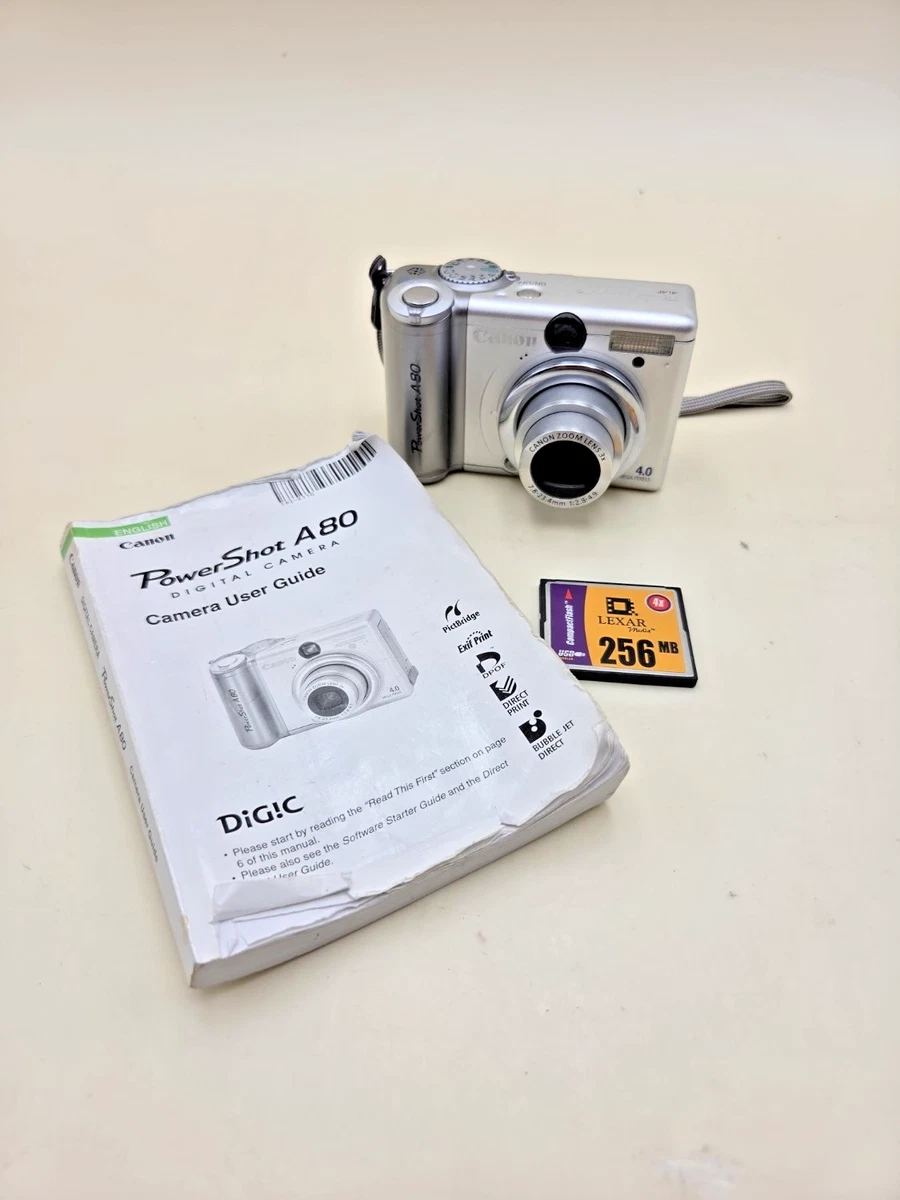 Canon PowerShot A80 1-4.9x Digital Zoom Digital Cameras for sale