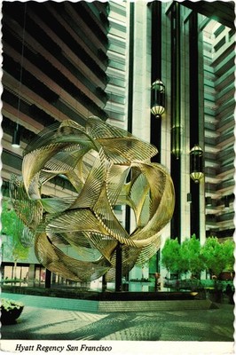 The Atrium Lobby Hyatt Regency San Francisco, CA Postcard Unposted