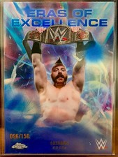 Sheamus 2026 Topps Chrome WWE Eras of Excellence Blue Refractor #'d to /150