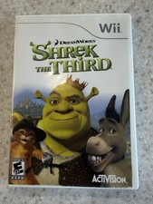 SHREK THE THIRD WII NINTENDO WII GAME DISC, MANUAL AND CASE NES HQ