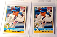 2025 Topps Heritage Juan Soto Childish Bambino Nickname Parallel SP #286 +Base