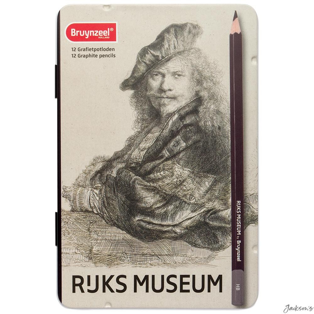 Bruynzeel Rijksmuseum Graphite Pencils Tin Set Of 12 Drawing Sketching Art