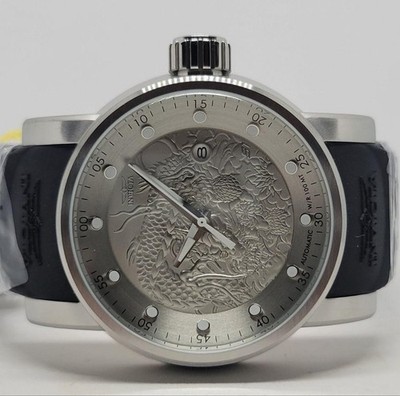 Invicta watch 時計 yakuza edition 48mm Invicta 48mm S1 Rally Yakuza Dragon Automatic Silver Black Watch