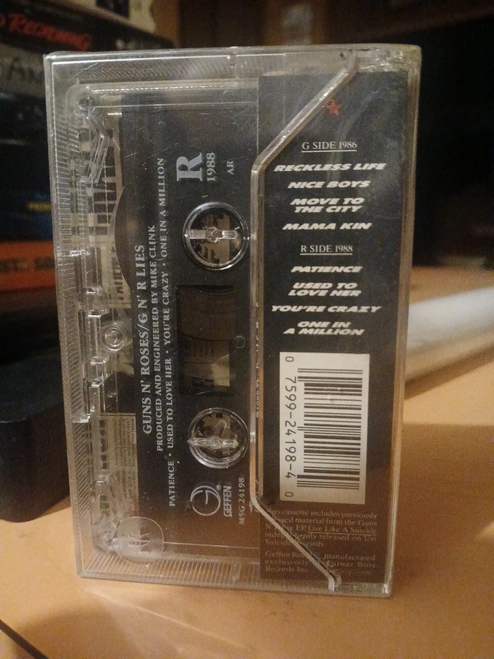 Guns N’ Roses - G N’ R Lies (1988) (TAPE) SEALED ~ NOS ~ W/ HYPE STICKER ~ RARE! - Image 2 of 4