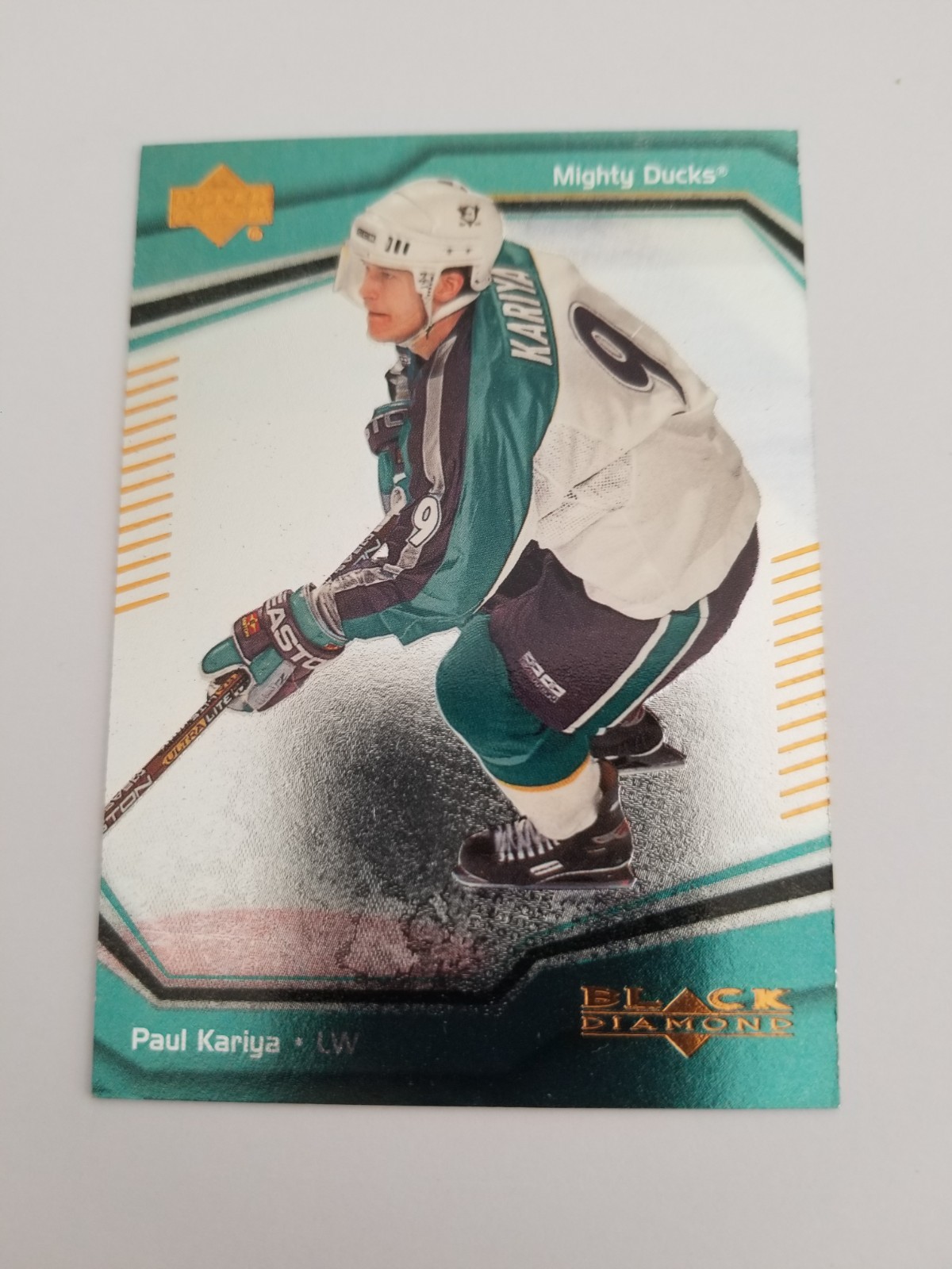 2000-01 Upper Deck Black Diamond Paul Kariya #1 HOF
