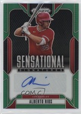 2025 Panini Prizm Sensational Signatures Green Alberto Rios #SS-AR Auto 6x9