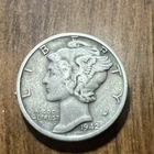 1942-S 10C Mercury Dime 90% Silver Actual Coin
