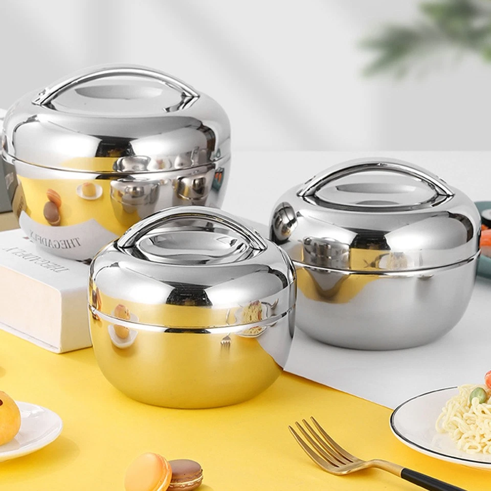 Acciaio inossidabile per alimenti portatile a doppio (800 ml) - Immagine 3 di 4