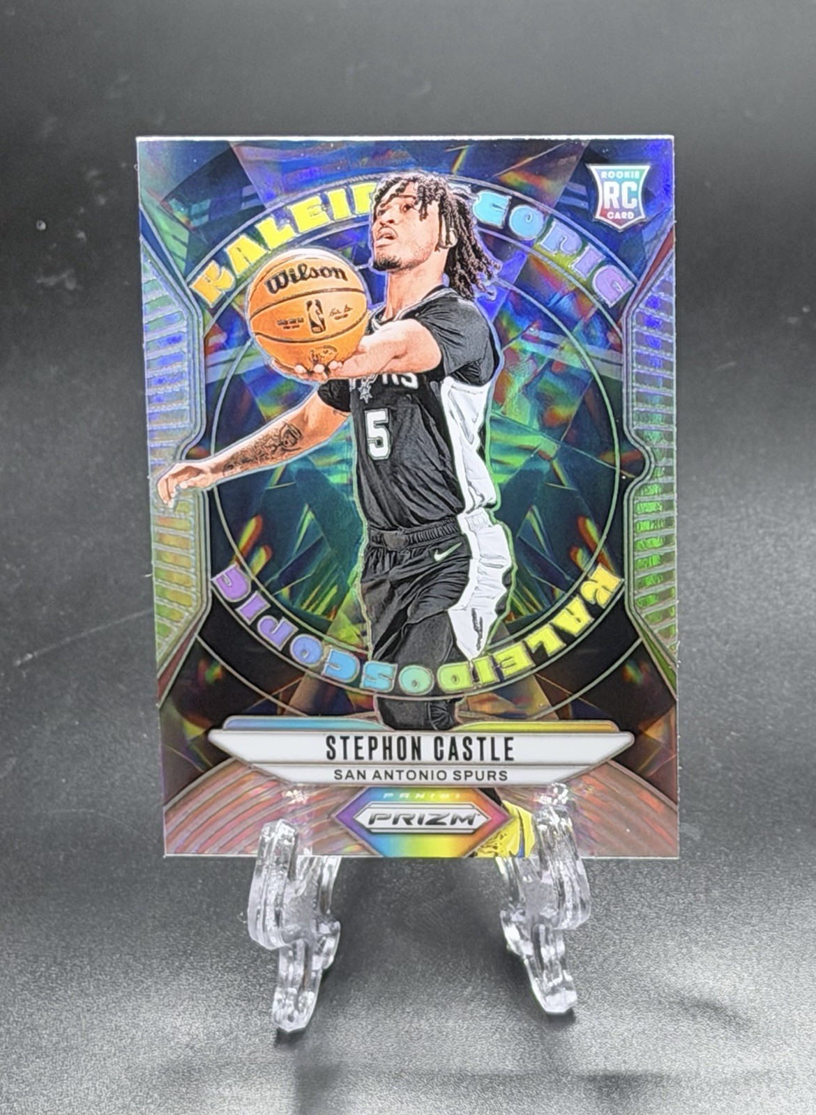 2024-25 Panini Prizm Kaleidoscopic Stephon Castle #19 Silver Prizm RC Rookie ROY