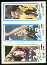 1980-81 Topps Bobby Jones / Chris Ford / Joe Hassett RC #37 / 66 / 183