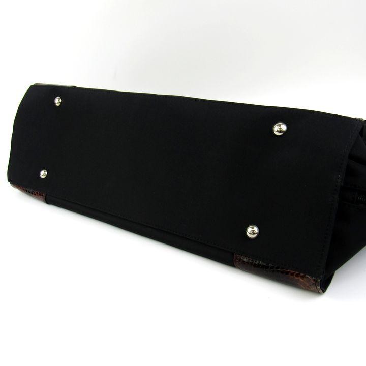 USED BAG Python Leather Genuine Leather Business … - image 4