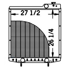 219728 Fits Case/ih Tractor Radiator - 26 1/4 X 27 3/4 X 3 1/4 Oem: A190663