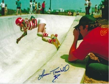 LAURA THORNHILL Signed 8.5 x 11 Photo VINTAGE Skateboard Legend Skating
