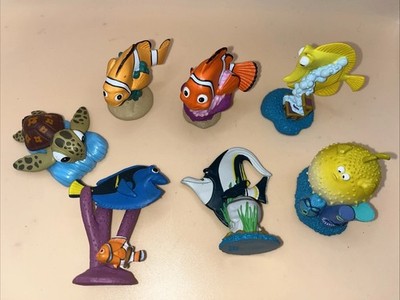 Findet Nemo Deluxe Figur Spielzeug Konvolut Vintage Disney Bubbles Bloat Squirt Gill
